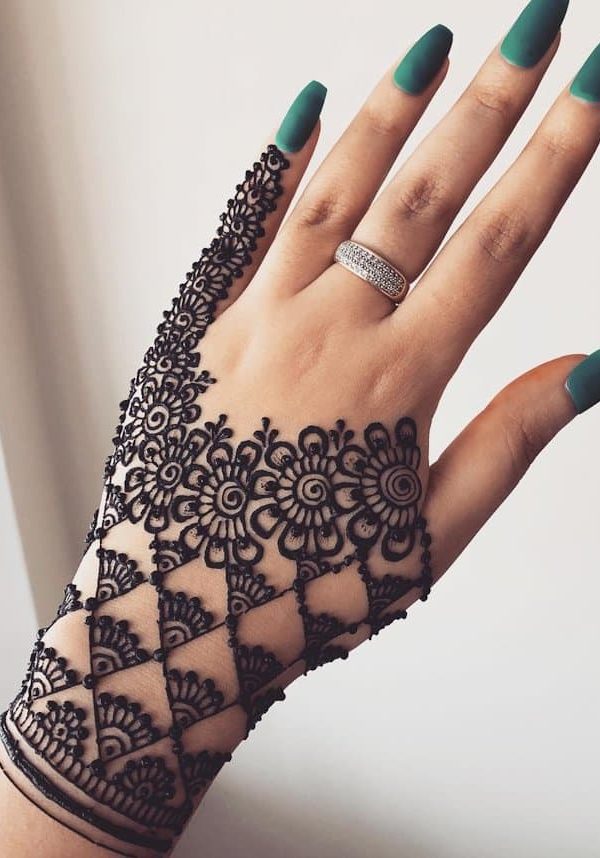 Pushed Simple Arabic Mehndi Designs For Backhand Simple Arabic
