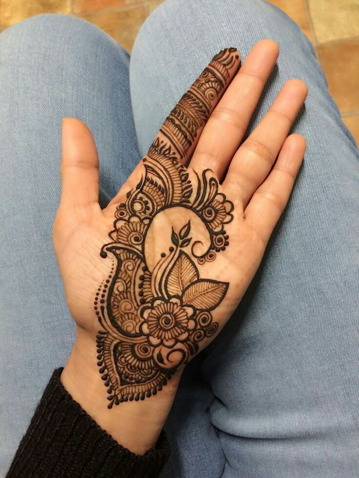 Shimmer Palm Arabic Mehndi Designs - Palm Arabic Mehndi Designs