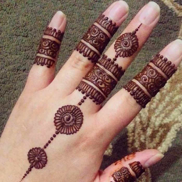 100+ Latest Finger Mehndi Designs | Bridal Mehndi Design in Weddings -  HAPPY LAGAN