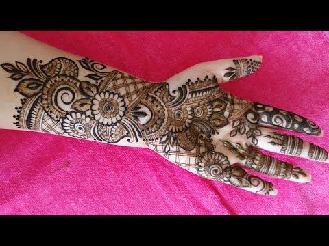 Indo Arabic Beautiful Mehndi Design - Indo Arabic Mehndi Designs ...