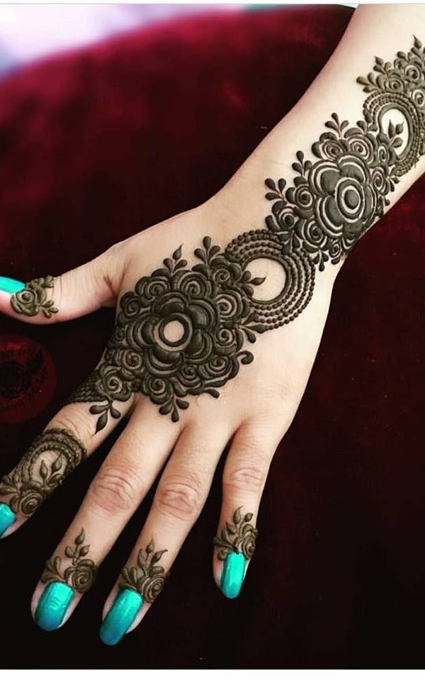 Stylish Simple Arabic Mehndi Designs For Back Hand Design Talk