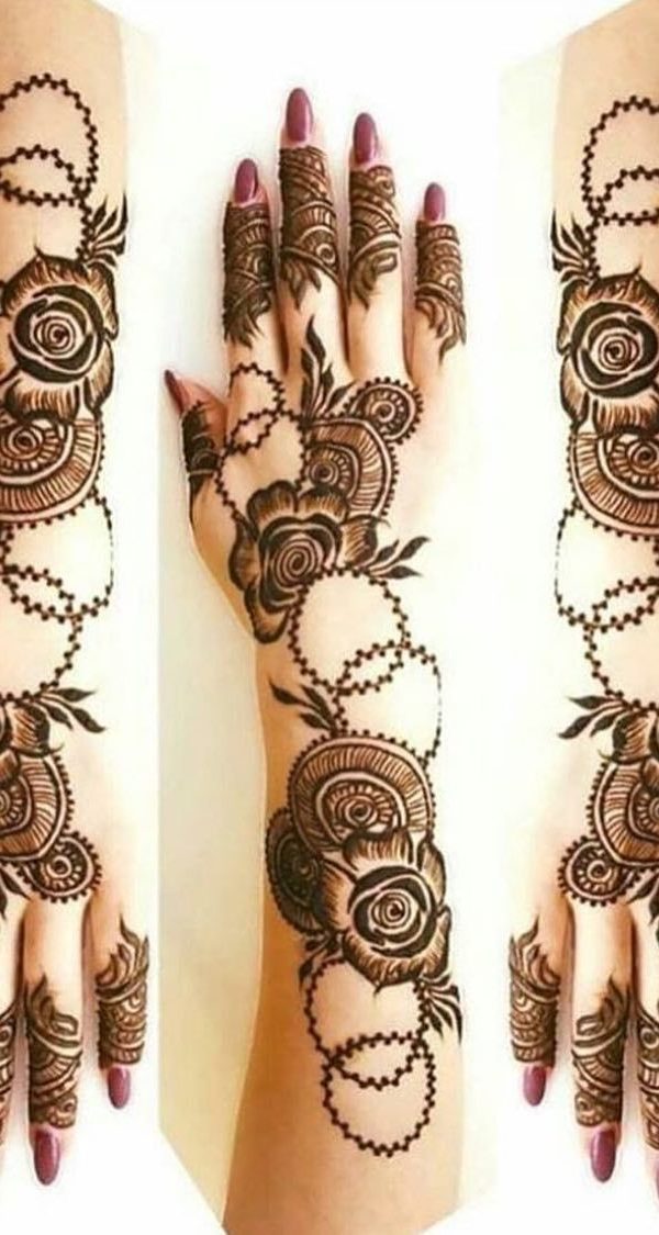 dubai arabic simple mehndi design