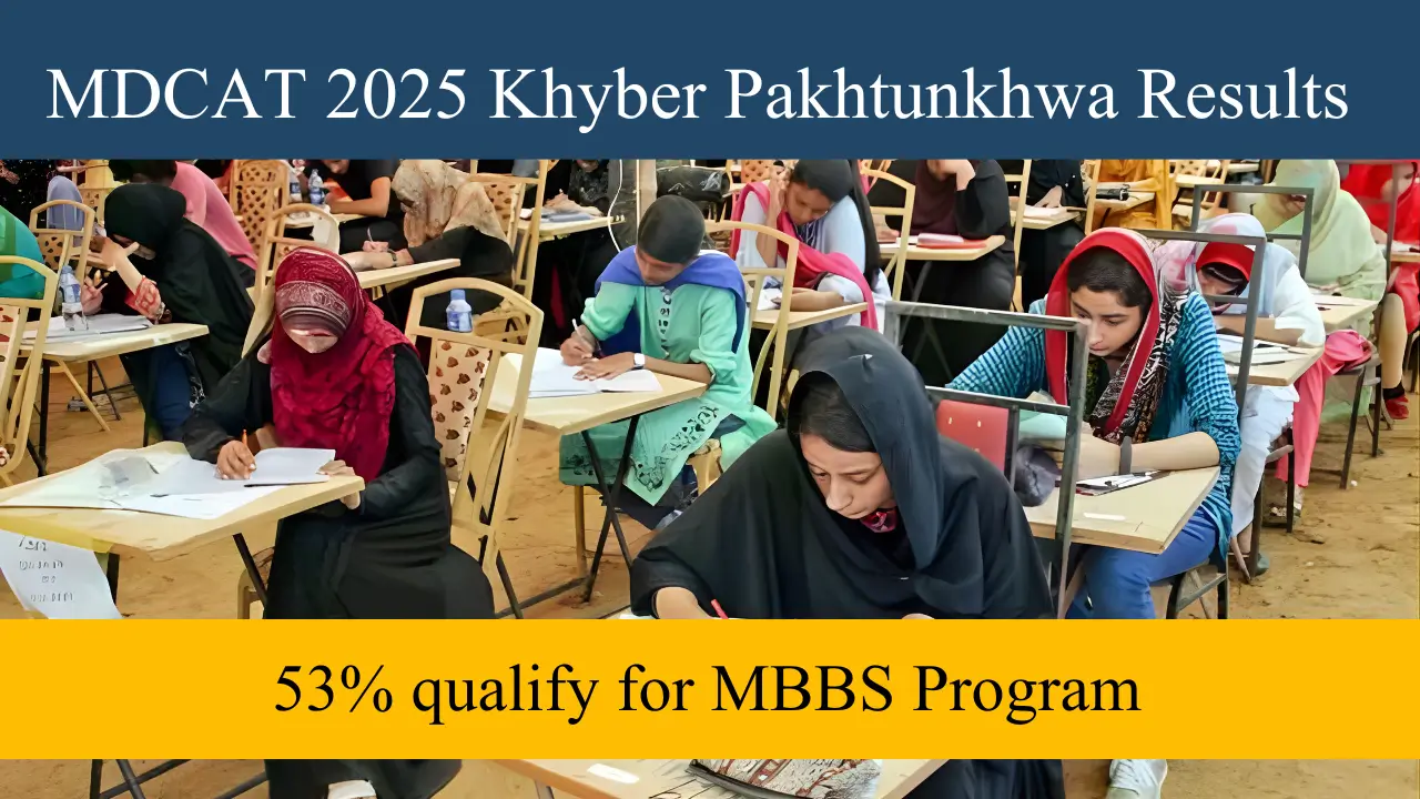 MDCAT 2025 Khyber Pakhtunkhwa Results Has Been Announced - 53% qualify for MBBS Program